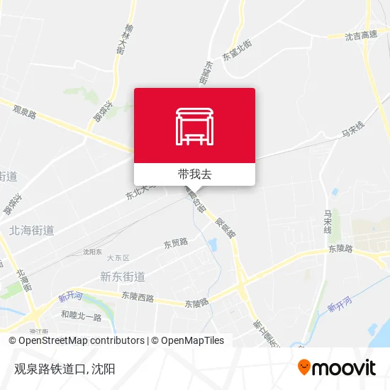 观泉路铁道口地图