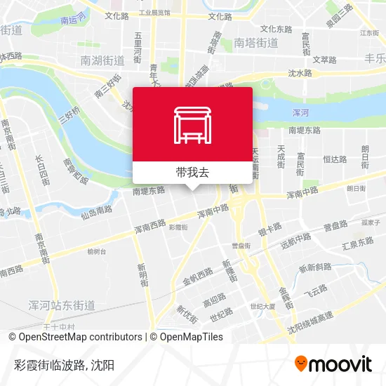 彩霞街临波路地图