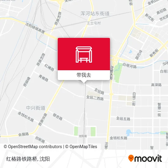 红椿路铁路桥地图