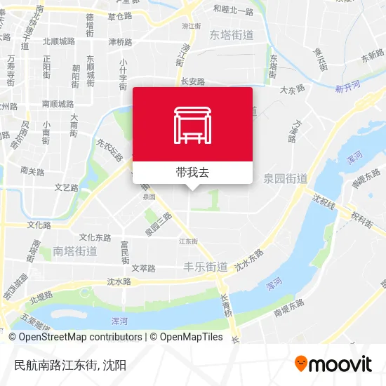民航南路江东街地图
