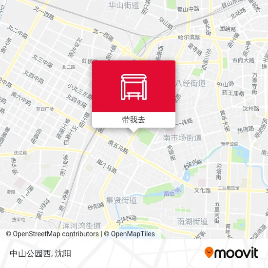 中山公园西地图