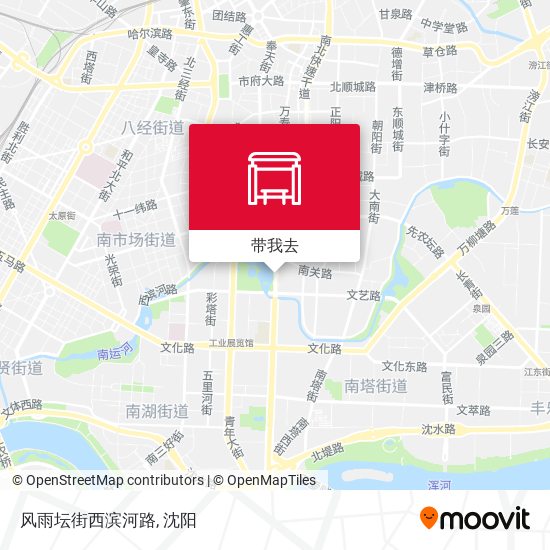 风雨坛街西滨河路地图
