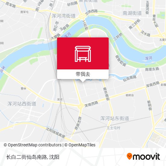 长白二街仙岛南路地图