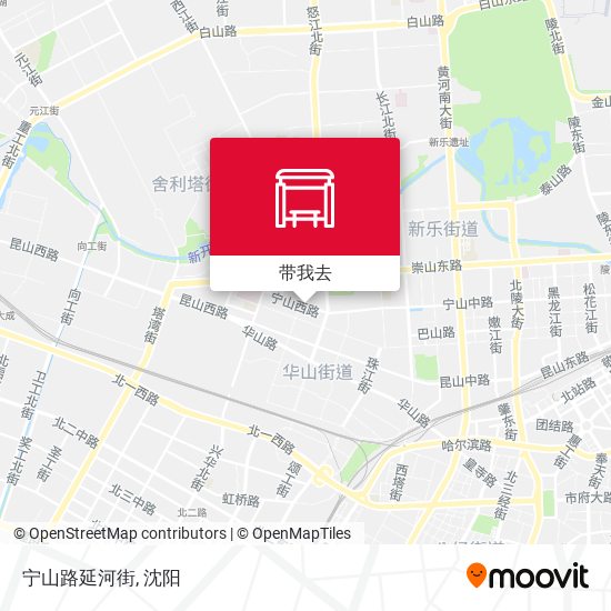 宁山路延河街地图