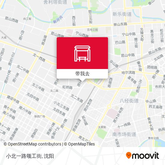 小北一路颂工街地图