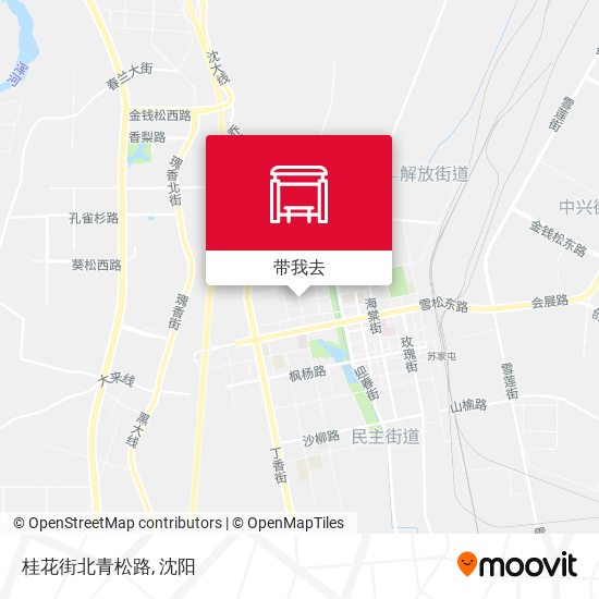 桂花街北青松路地图