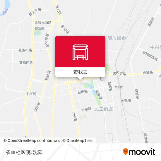 省血栓医院地图