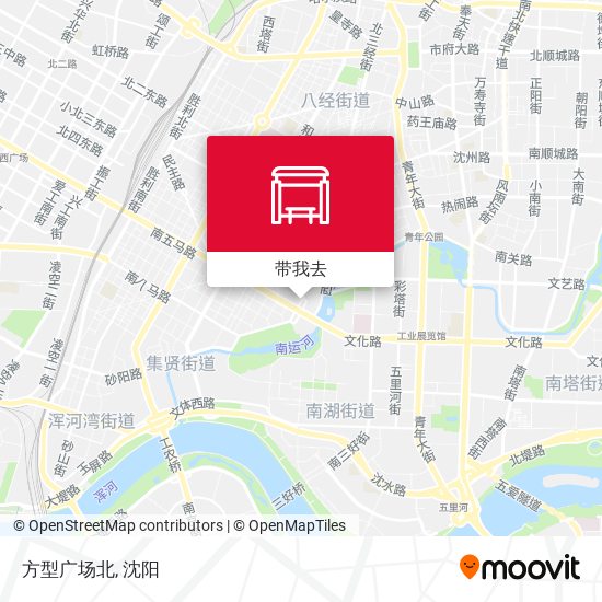 方型广场北地图