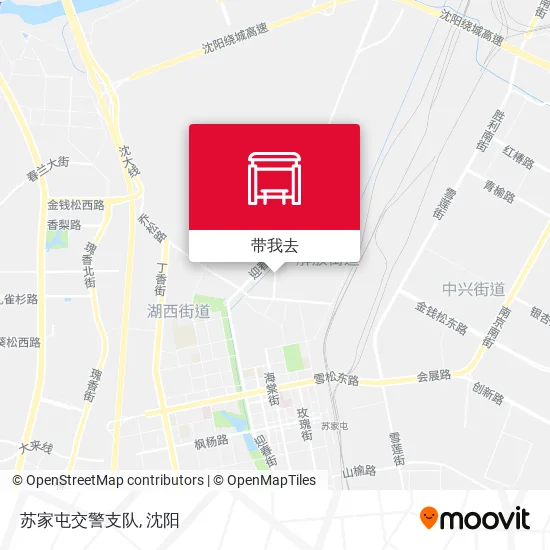 苏家屯交警支队地图