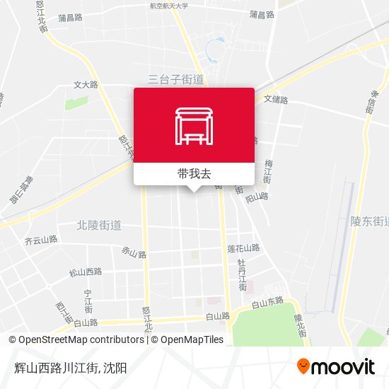 辉山西路川江街地图