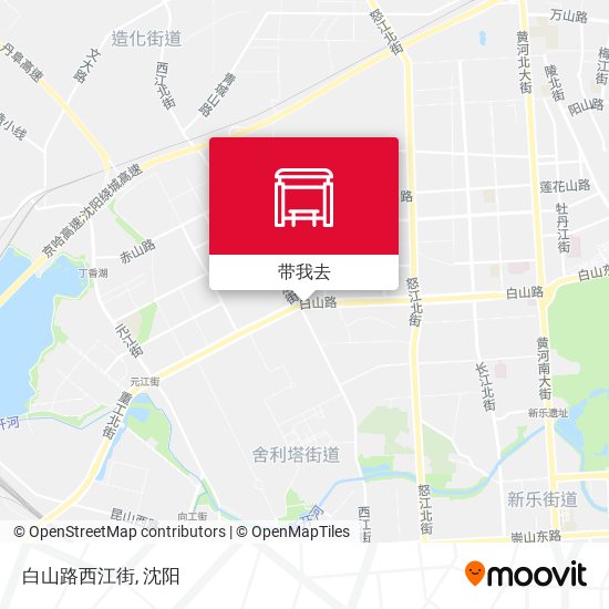 白山路西江街地图