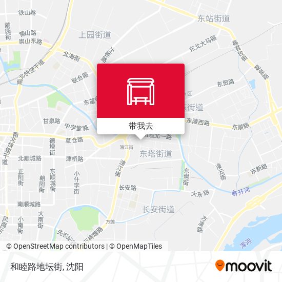 和睦路地坛街地图