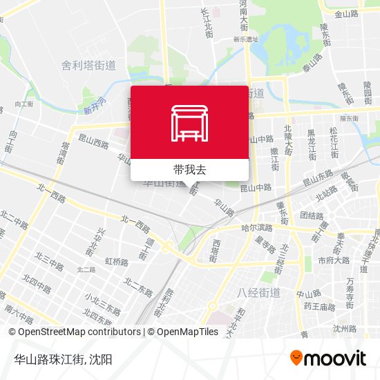 华山路珠江街地图