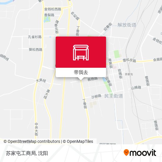 苏家屯工商局地图