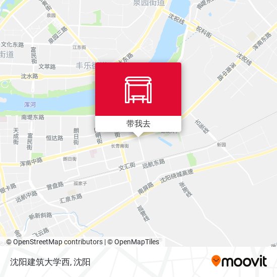 沈阳建筑大学西地图