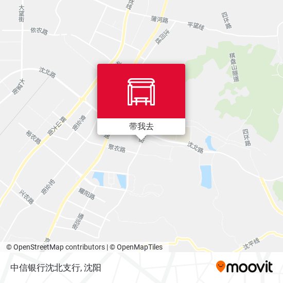 中信银行沈北支行地图