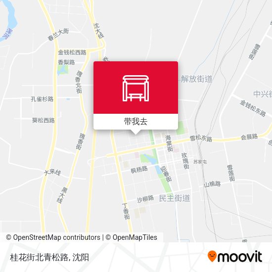 桂花街北青松路地图