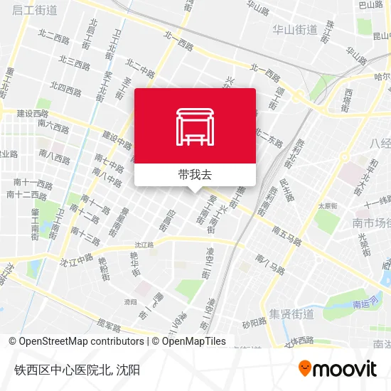铁西区中心医院北地图