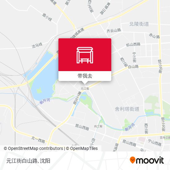 元江街白山路地图