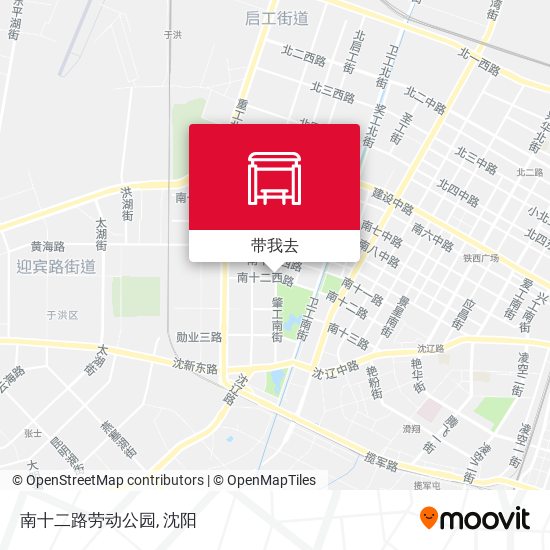 南十二路劳动公园地图