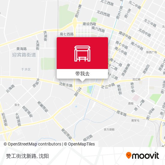 赞工街沈新路地图