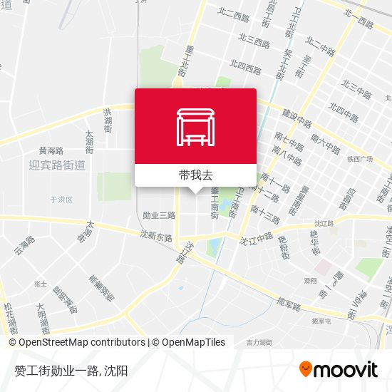 赞工街勋业一路地图