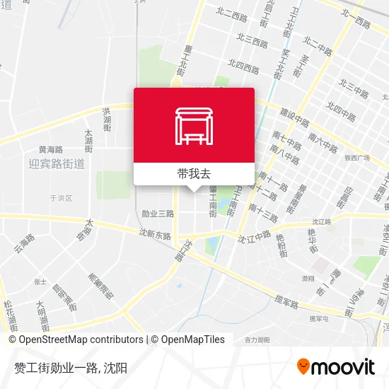 赞工街勋业一路地图