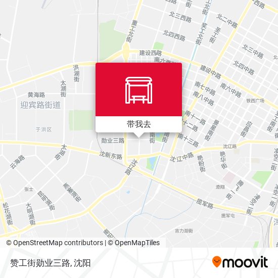 赞工街勋业三路地图