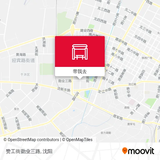 赞工街勋业三路地图