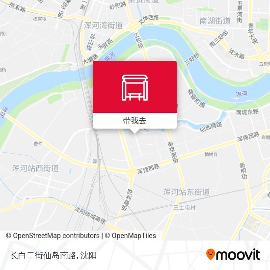 长白二街仙岛南路地图