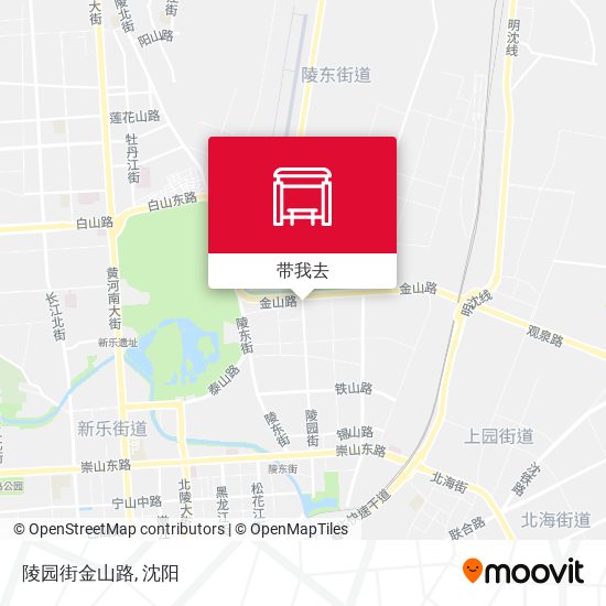 陵园街金山路地图
