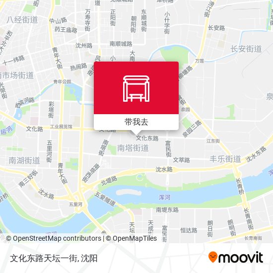 文化东路天坛一街地图
