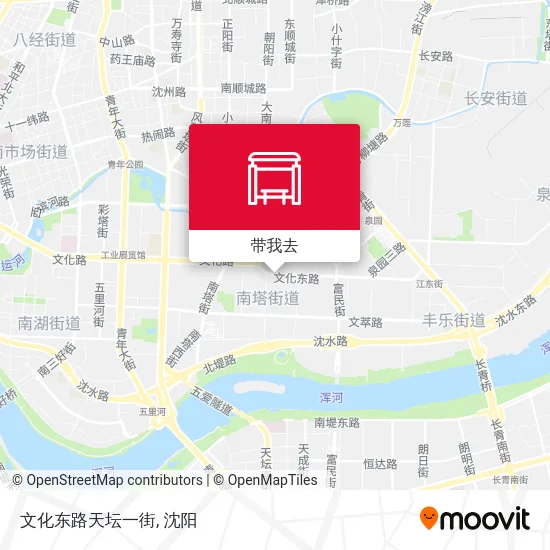 文化东路天坛一街地图
