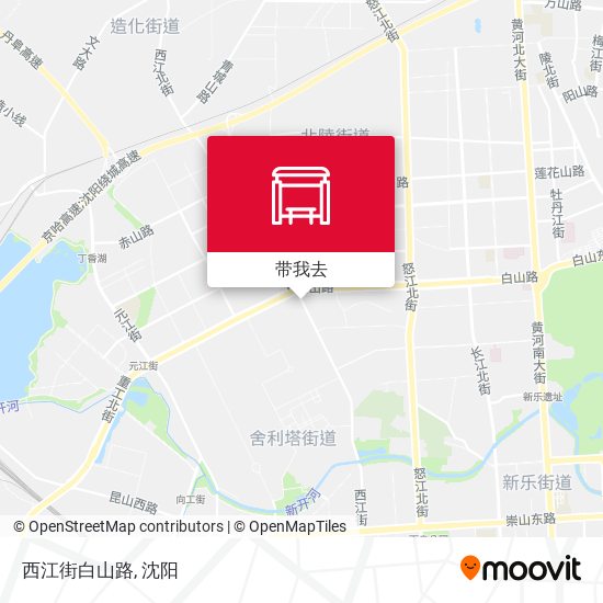 西江街白山路地图