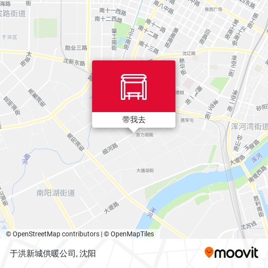 于洪新城供暖公司地图