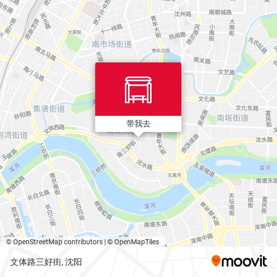 文体路三好街地图