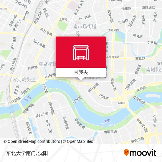东北大学南门地图