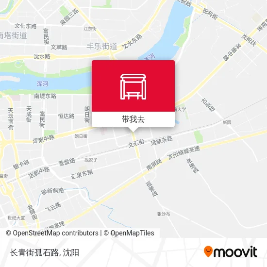长青街孤石路地图