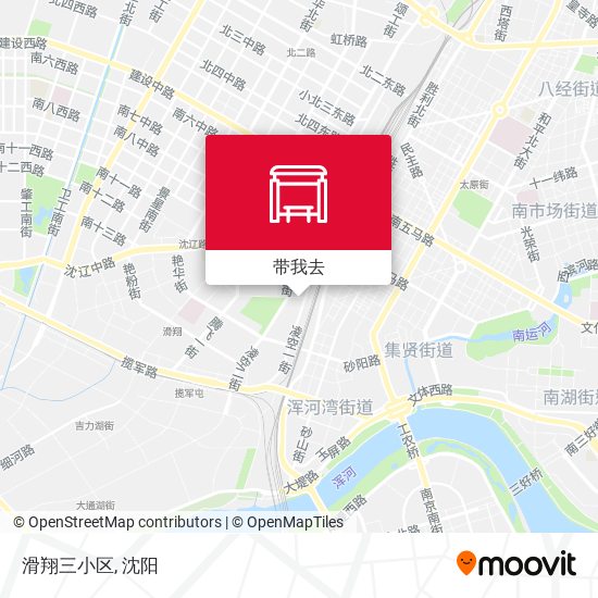 滑翔三小区地图