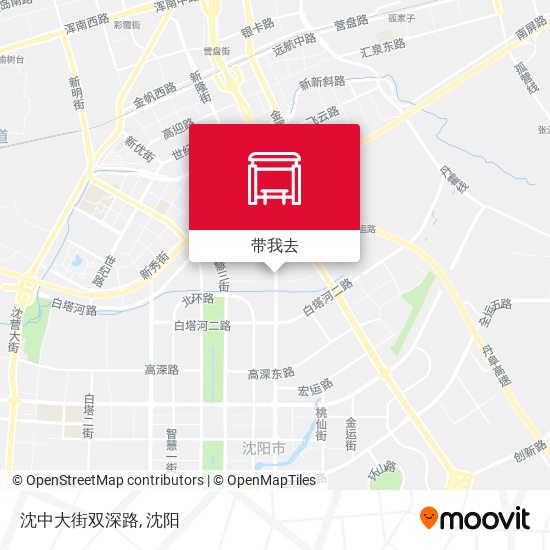 沈中大街双深路地图