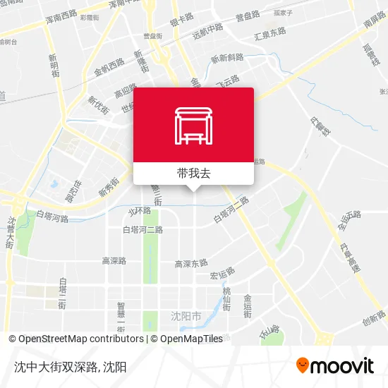 沈中大街双深路地图