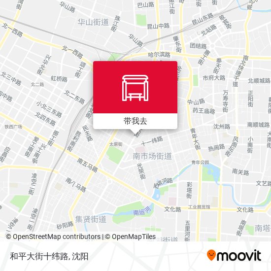 和平大街十纬路地图