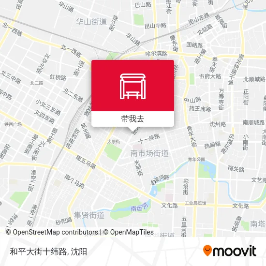 和平大街十纬路地图