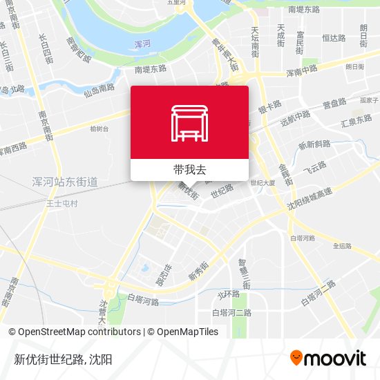 新优街世纪路地图