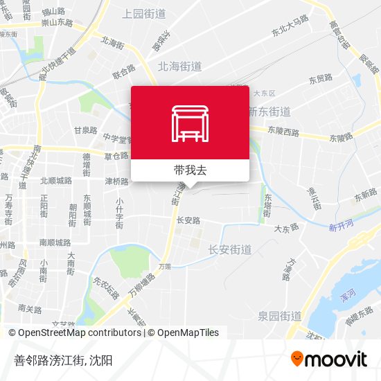 善邻路滂江街地图