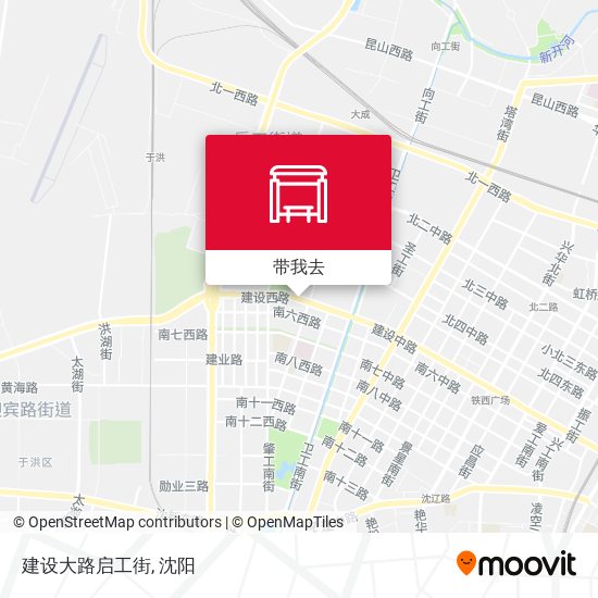 建设大路启工街地图