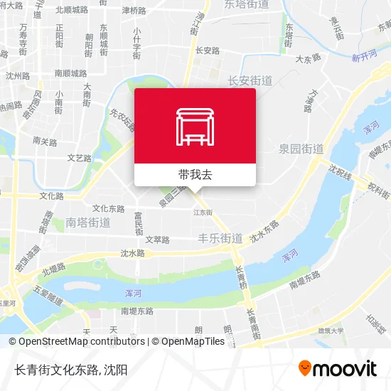 长青街文化东路地图