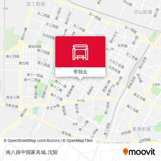 南八路中国家具城地图