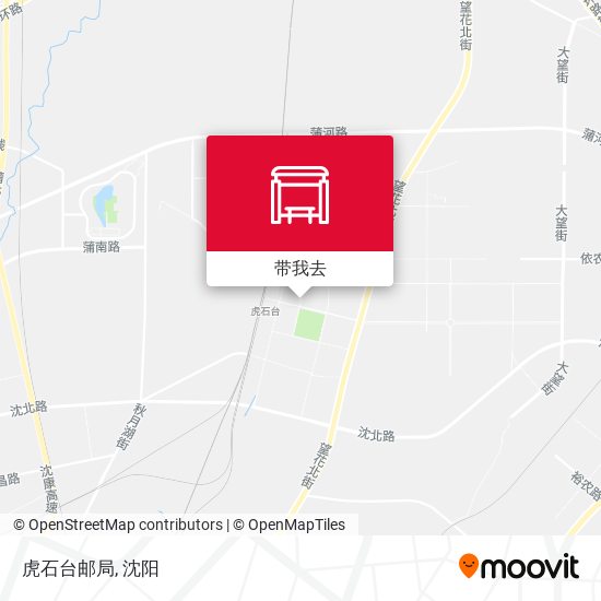 虎石台邮局地图