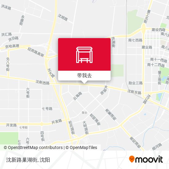 沈新路巢湖街地图